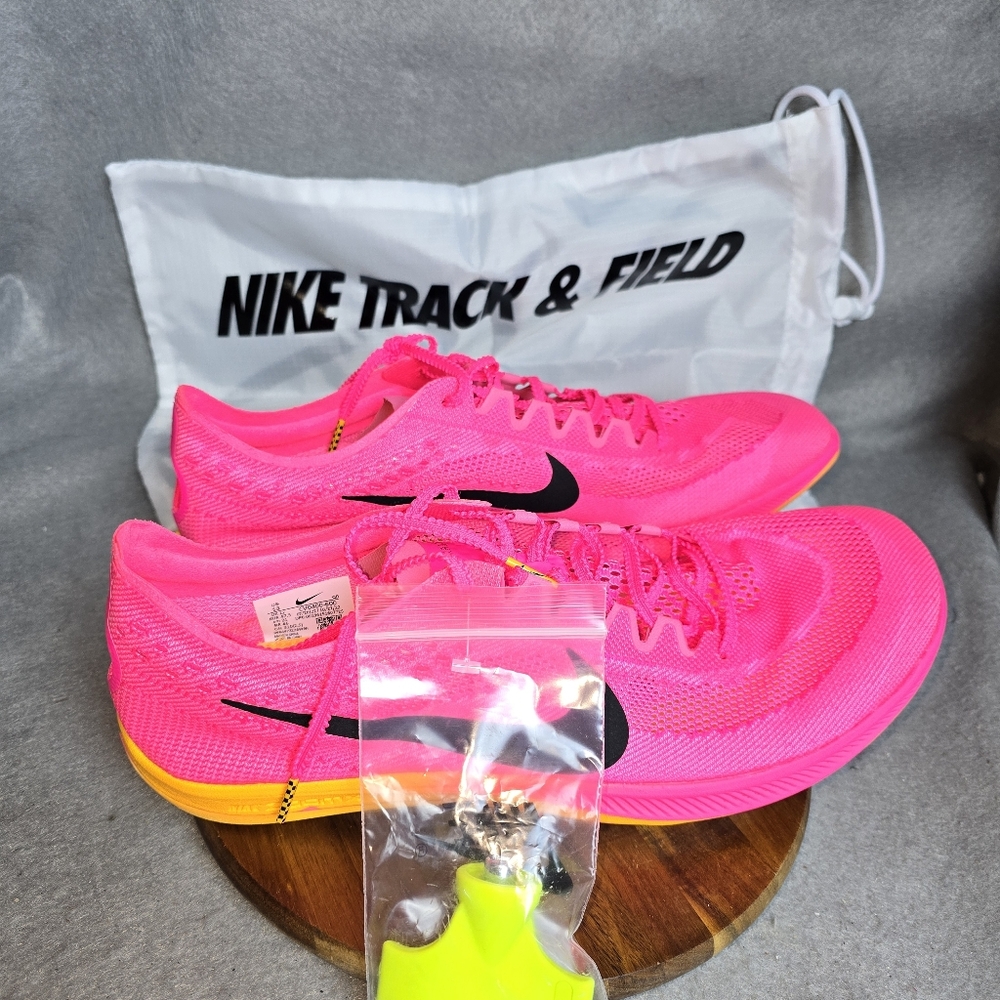 Nike ZoomX Dragonfly “ Hyper Pink Orange” Running Spikes.- Size 13 for Men. New